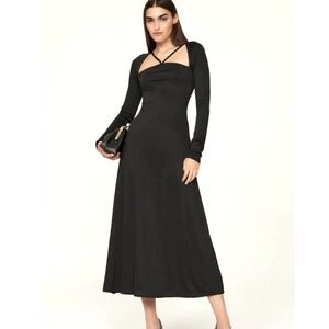 Rachel Roy Little Black Dress Midi Size Large NWT